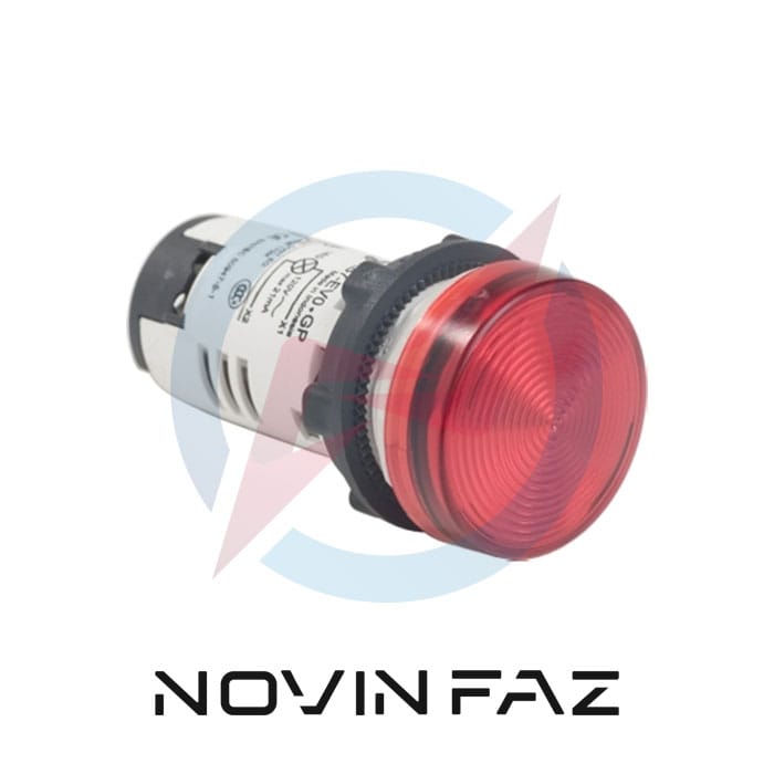 چراغ سیگنال اشنایدر باکالیت قرمز با LED داخلی 120 ولت AC