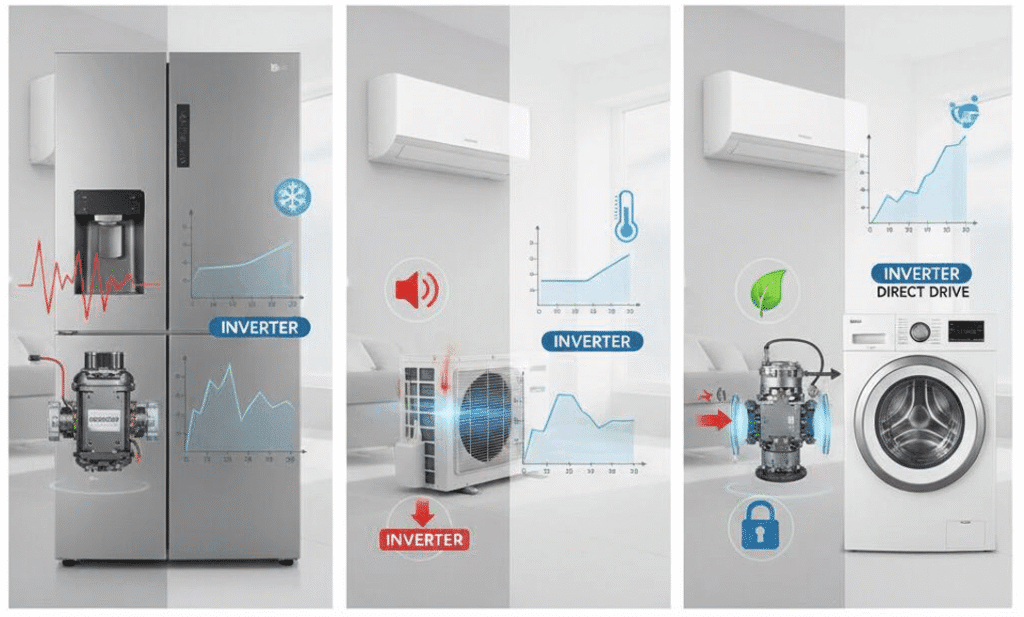 کاربرد اینورتر در لوازم خانگی