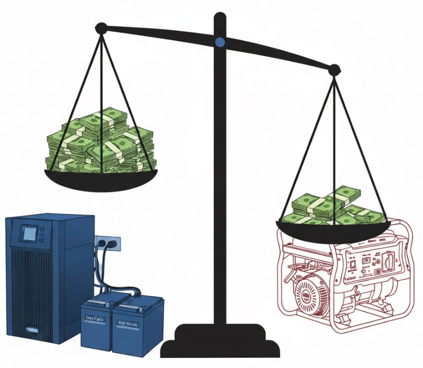 مقایسه UPS و ژنراتور بر اساس قیمت و خرید