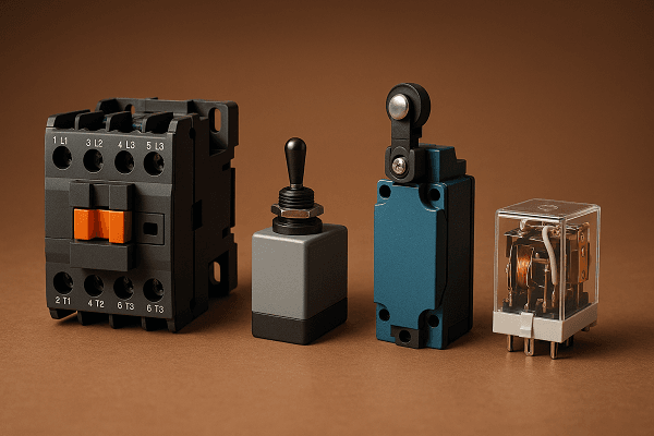 تفاوت کنتاکتور با سایر کلیدها و رله‌ها