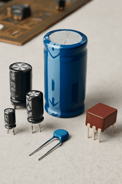 تفاوت خازن‌ها با دیگر قطعات الکتریکی