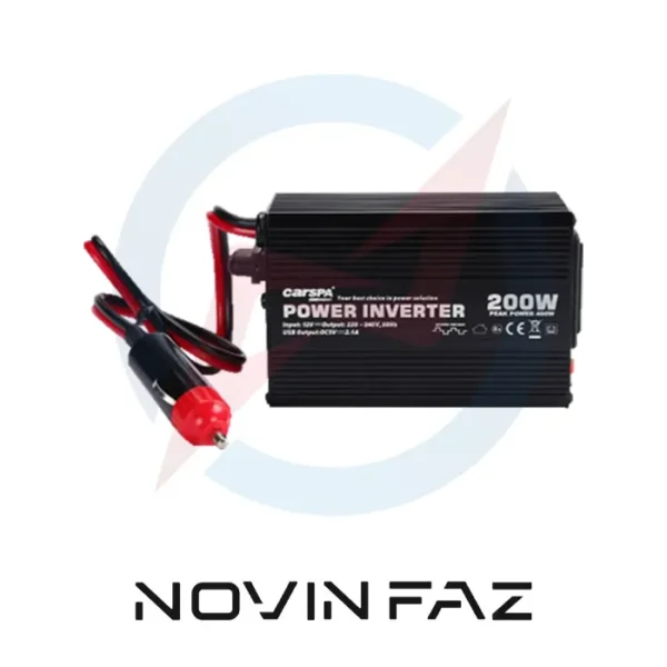 اینورتر 200 وات شبه سینوسی برند Carspa سری Car