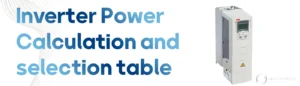 محاسبه توان اینورتر به همراه جدول انتخاب اینورتر