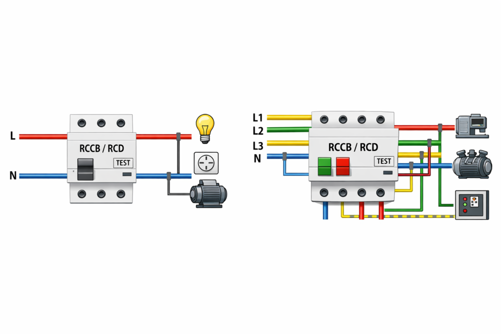 مدار عملکرد کلید محافظ جان